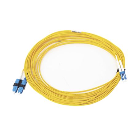 Jumper De Fibra Óptica Monomodo (os2) Xglo Lc/upcsc/upc Duplex Ofnr Color Amarillo 10 Metros