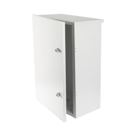 Gabinete Para Instalación De 2 Baterias Pl110d12 Fabricado En Lámina Galvanizada Accesorios Para Piso O Poste (no Incluidos)