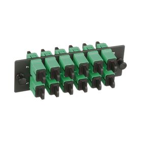 placa acopladora de fibra optica fap con 12 conectores scapc 12 fibras para fibra monomodo os1os2 color verde182854