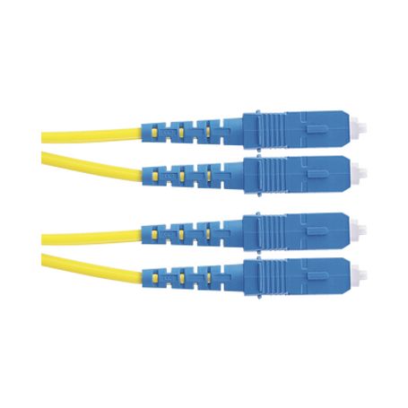 jumper de fibra optica monomodo 9125 os2 scsc duplex ofnr riser color amarillo 2 metros