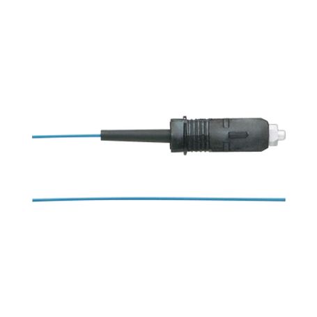 pigtail de fibra óptica sc simplex multimodo om3 50125 900um color aqua 1 metro