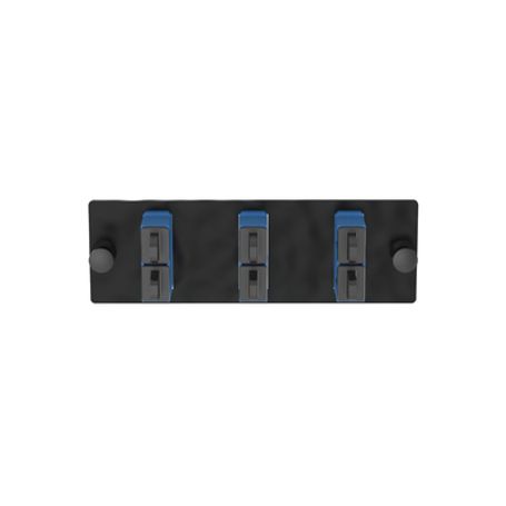 placa acopladora de fibra optica fap con 3 conectores sc duplex 6 fibras para fibra monomodo os1os2 color azul182903