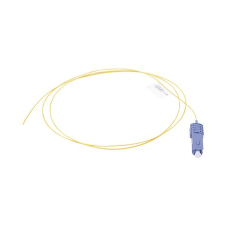 pigtail de fibra óptica scupc simplex monomodo os1os2 xglo ofnr color amarillo 1 metro