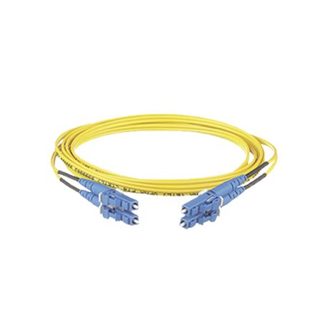 Jumper De Fibra Optica Monomodo 9/125 Os2 Lclc Duplex Ofnr (riser) Color Amarillo 10 Metros