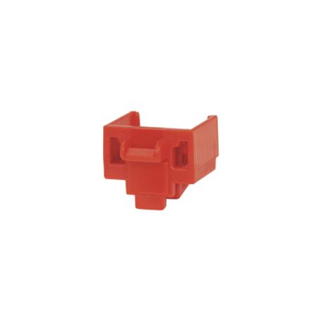 kit de 10 dispositivos para bloquear puertos rj45 color rojo incluye llave de extracción141279