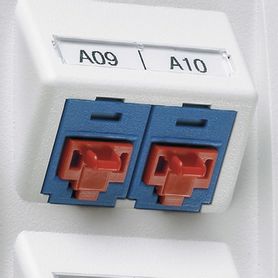 kit de 10 dispositivos para bloquear puertos rj45 color rojo incluye llave de extracción141279