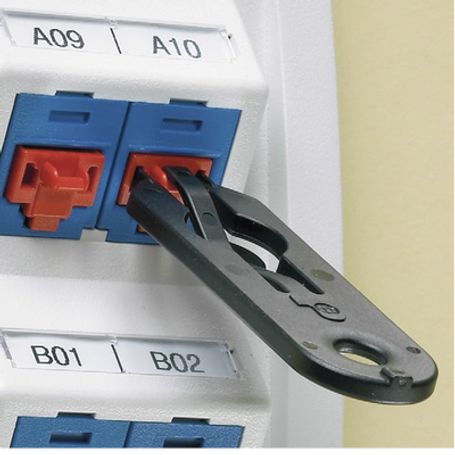 Kit De 10 Dispositivos Para Bloquear Puertos Rj45 Color Rojo Incluye Llave De Extracción