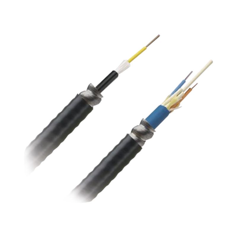 Cable De Fibra Óptica De 12 Hilos Multimodo Om4 50/125 Optimizada Interior/exterior Armada Loose Tube 250um Ofcr (riser) Precio 