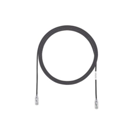 cable de parcheo tx6 utp cat6 diámetro reducido 28awg color negro 3ft 
