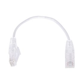 cable de parcheo slim utp cat6  20 cm blanco diámetro reducido 28 awg192748