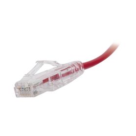 cable de parcheo slim utp cat6  30 cm rojo diámetro reducido 28 awg183543