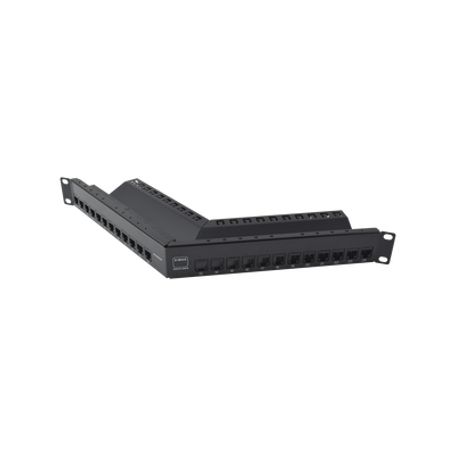 patch panel zmax de 24 puertos blindado precargado con jacks categoria 6a angulado 1ur89177