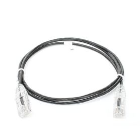 cable de parcheo slim utp cat6  1 metro negro diámetro reducido 28 awg189688