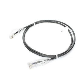 cable de parcheo slim utp cat6  1 metro negro diámetro reducido 28 awg189688