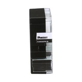  casete de etiquetas de vinilo de cinta continua color negro sobre blanco uso interiorexterior 24 mm 1 in de ancho x 76 metros 