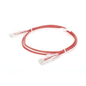 cable de parcheo slim utp cat6  1 metro rojo diámetro reducido 28 awg189709