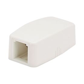 caja de montaje en superficie para 1 módulo minicom color blanco mate