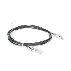 cable de parcheo slim utp cat6  2 m negro diámetro reducido 28 awg189690