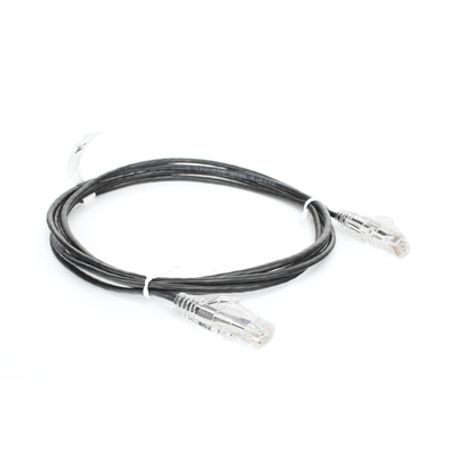 Cable De Parcheo Slim Utp Cat6  2 M Negro Diámetro Reducido (28 Awg)