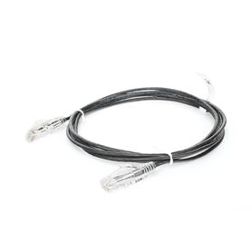 cable de parcheo slim utp cat6  2 m negro diámetro reducido 28 awg189690