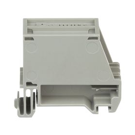 adaptador de 1 puerto para conectores tipo minicom montaje en riel din estándar de 35mm color gris internacional183900