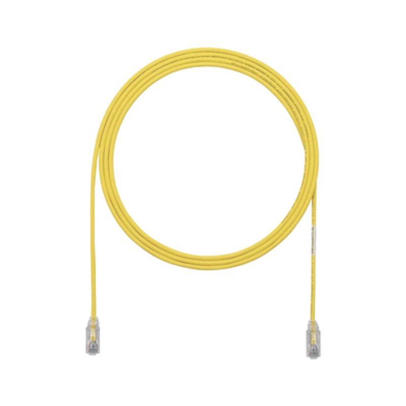 Cable De Parcheo Utp Cat6a Cm/lszh Diámetro Reducido (28awg) Color Amarillo 3ft