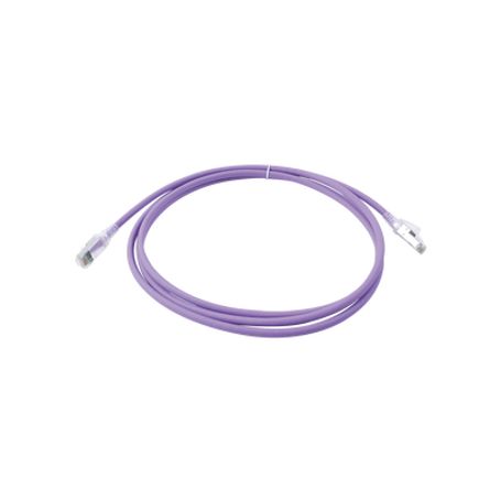 Patch Cord Zmax Cat6a S/ftp Cm/ls0h 7ft Color Violeta Versión Bulk