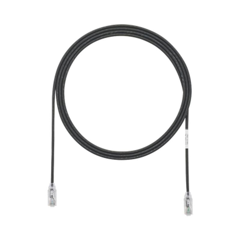 Cable De Parcheo Tx6 Utp Cat6 Diámetro Reducido (28awg) Color Negro 10ft 
