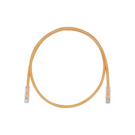cable de parcheo utp cat5e diámetro reducido 28awg color naranja 1 ft 