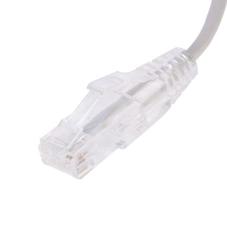 Cable De Parcheo Slim Utp Cat6  20 Cm Gris Diámetro Reducido (28 Awg)