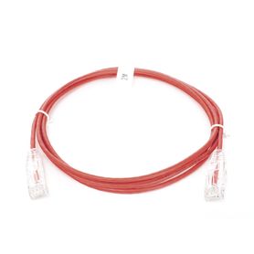 cable de parcheo slim utp cat6  2 m rojo diámetro reducido 28 awg189719