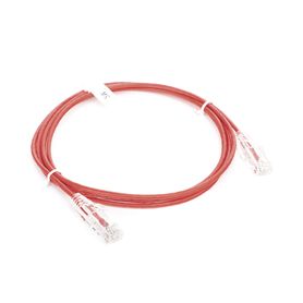 cable de parcheo slim utp cat6  2 m rojo diámetro reducido 28 awg189719