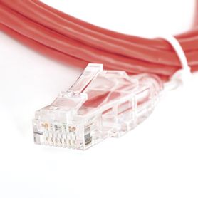 cable de parcheo slim utp cat6  2 m rojo diámetro reducido 28 awg189719