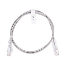 cable de parcheo slim utp cat6  1 metro gris diámetro reducido 28 awg192773