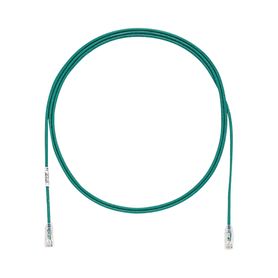 cable de parcheo tx6 utp cat6 diámetro reducido 28awg color verde 5ft 