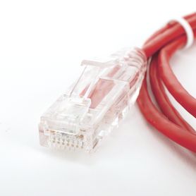 cable de parcheo slim utp cat6  15 m rojo diámetro reducido 28 awg189714