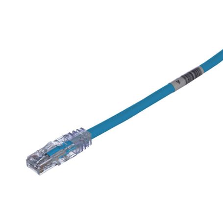 Cable De Parcheo Tx6 Utp Cat6 24 Awg Cm Color Azul 10 Metros