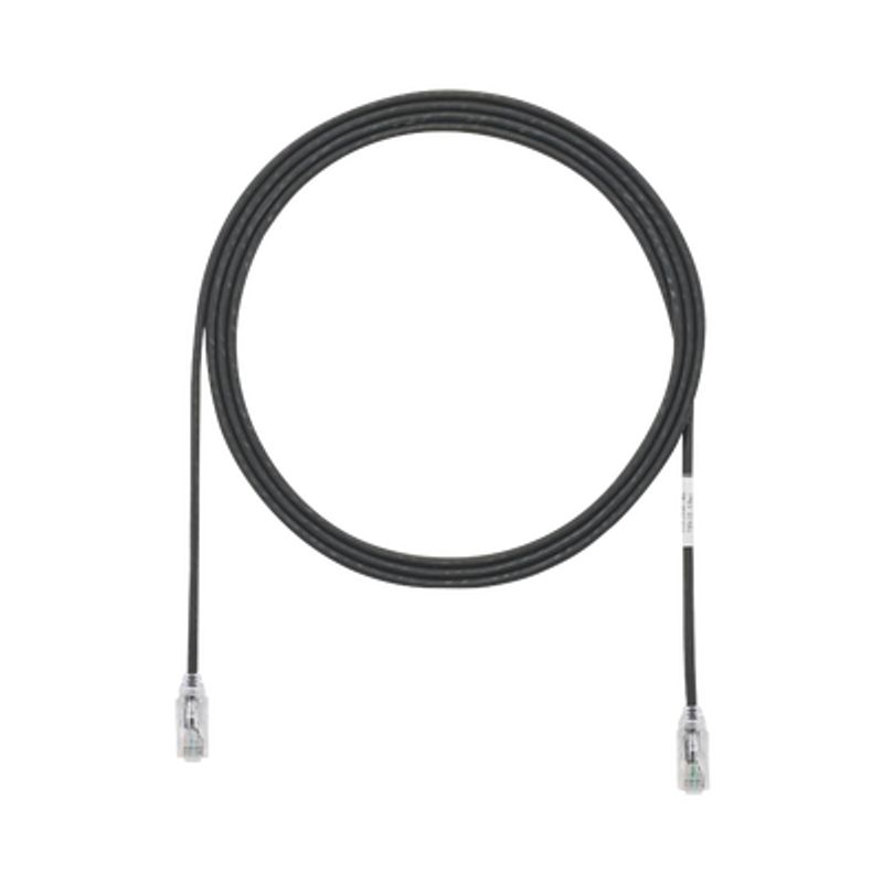 Cable De Parcheo Tx6 Utp Cat6 Diámetro Reducido (28awg) Color Negro 7ft 