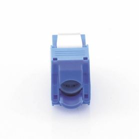 módulo jack keystone cat6 toolless con terminación en ángulo 180 º color azul compatible con faceplate y patchpanel linkedpro20