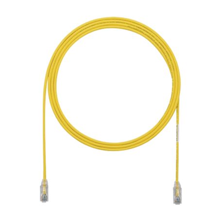 Cable De Parcheo Tx6 Utp Cat6 Diámetro Reducido (28awg) Color Amarillo 10ft 