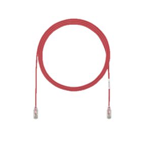cable de parcheo utp cat6a cmlszh diámetro reducido 28awg color rojo 5ft