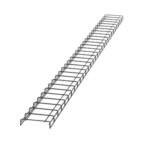 Charola Para Canalización Wyrgrid® Tipo Malla Con Pintura Electrostática En Color Negro 8 In (203.2 Mm) De Ancho 53.1 Mm De Alto