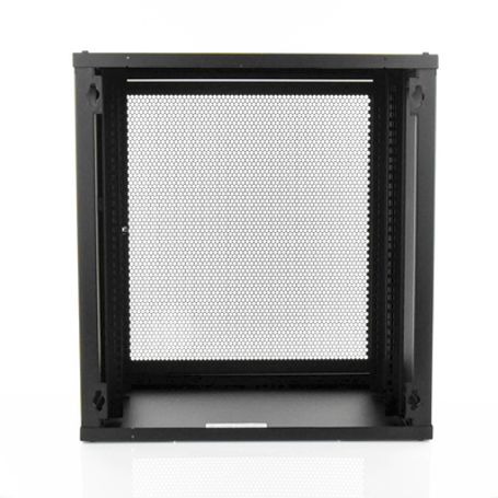 Gabinete Linkedpro De Montaje En Pared 19in Puerta Perforada 12 Ur 450 Mm De Profundidad Color Negro