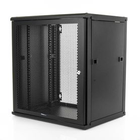 gabinete linkedpro de montaje en pared 19in puerta perforada 12 ur 450 mm de profundidad color negro216109