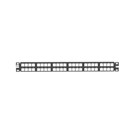 panel de parcheo modular de alta densidad keystone sin conectores identificación con etiqueta adhesiva de 48 puertos en 1 ur160