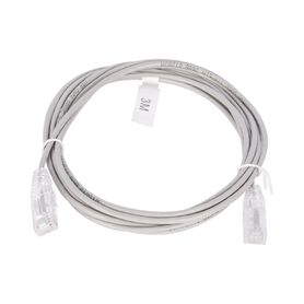cable de parcheo slim utp cat6  3 m gris diámetro reducido 28 awg192776