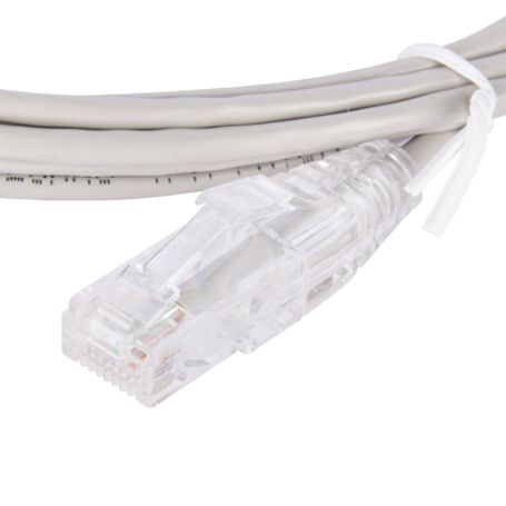 Cable De Parcheo Slim Utp Cat6  3 M Gris Diámetro Reducido (28 Awg)