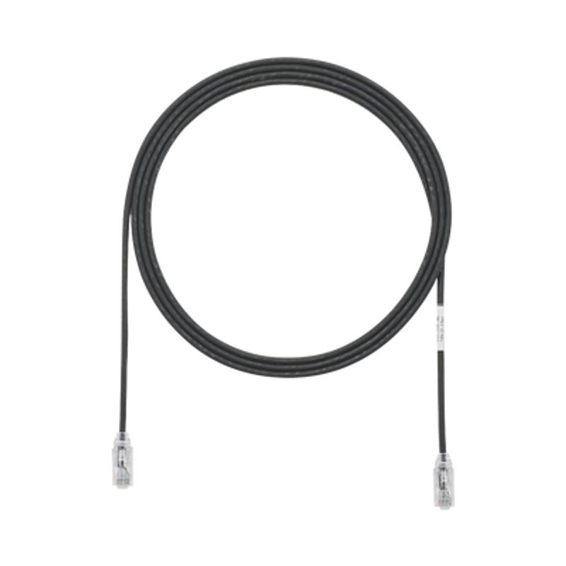 Cable De Parcheo Tx6 Utp Cat6 Diámetro Reducido (28awg) Color Negro 5ft 