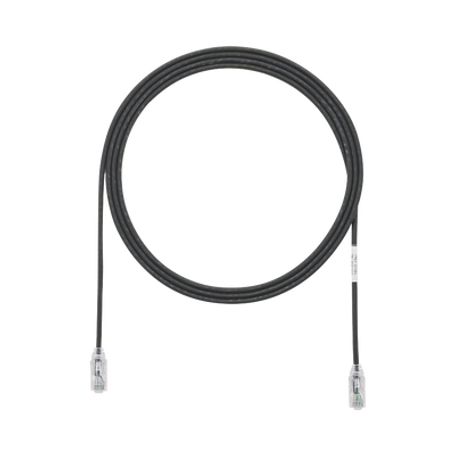 cable de parcheo tx6 utp cat6 diámetro reducido 28awg color negro 5ft 