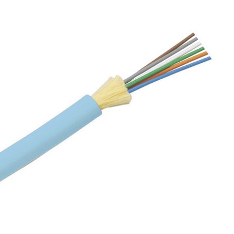 cable de fibra óptica de 6 hilos multimodo om4 50125 optimizada interior tight buffer 900um no conductiva dieléctrica ofnp plen